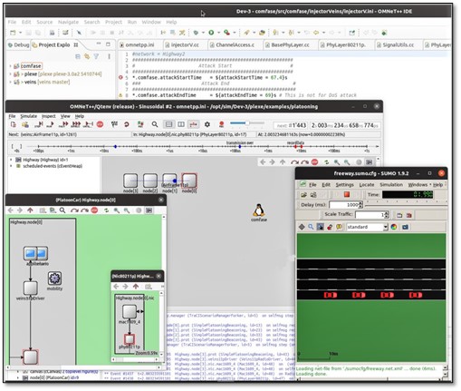 ComFASE simulation env example